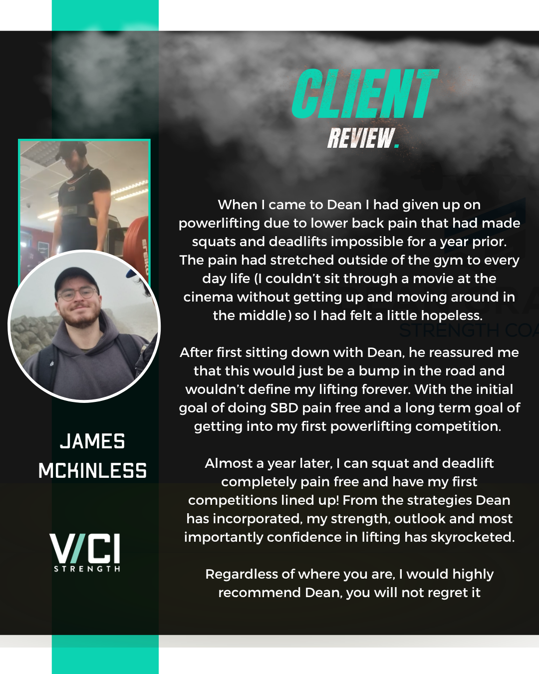James McKinless client review