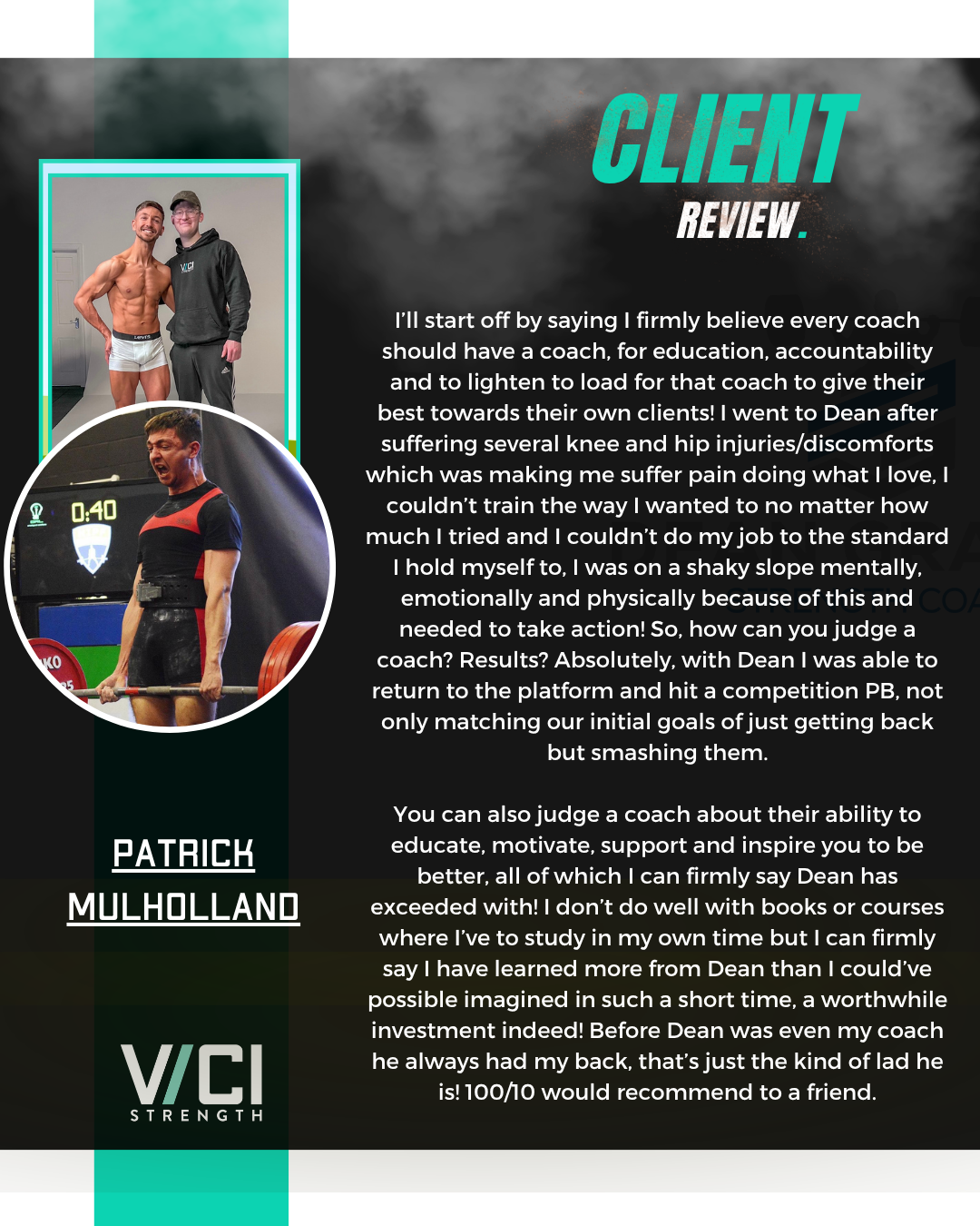 Patrick Mulholland client review